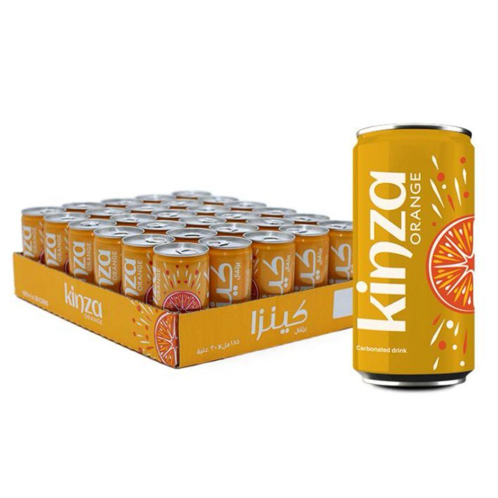 Kinza Orange Can 185ml (Pack of 30 Pieces)